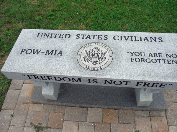 Freedom is Not Free - U.S. Civilians bench